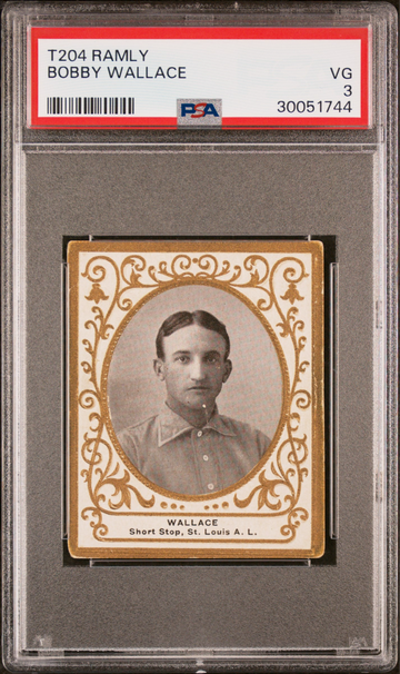 Bobby Wallace 1909 T204 Ramly St Louis HOF PSA 3