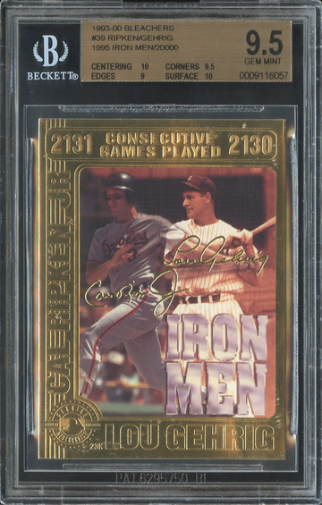 1993-00 Bleachers #39 Ripken/Gerig Iron Men BGS 9.5 (2) 10's