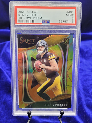 2021 Panini Select Kenny Pickett XRC Tie-Dye Prizm PSA 9 - Tracked from Canada :)
