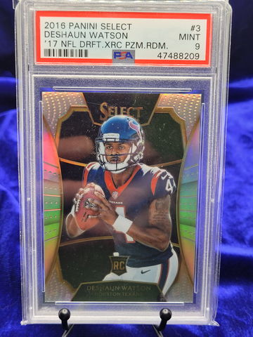 2016 Panini Select Deshaun Watson XRC Rookie PSA 9 - Tracked from Canada :)