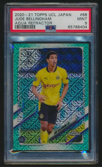 2020 Topps Chrome Rookie UEFA Japan jude Bellingham #68 /199 PSA 9 Rookie