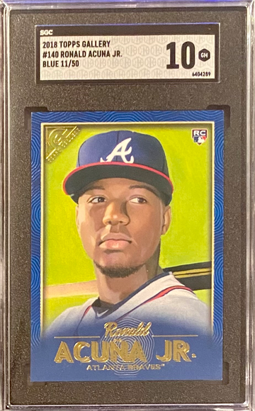 2018 Topps Gallery Ron Acuna Jr - Ltd to 50 - SGC 10
