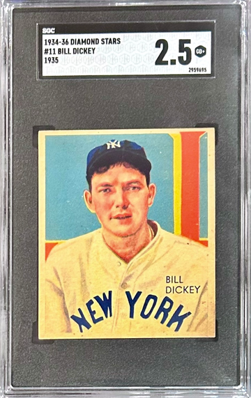 1934-36 Diamond Stars Bill Dickey HOF Great