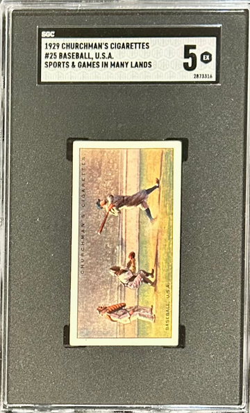 Gorgeous 1929 Churchman’s Cigarettes Babe Ruth Tobacco Card