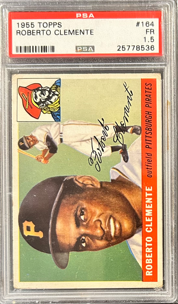1955 Topps Roberto Clemente Rookie Card PSA 1.5