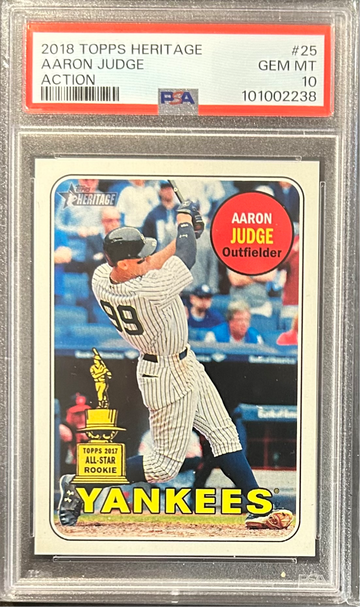 2018 Topps Heritage Aaron Judge Rookie Cup Card - PSA 10 - New Low Price!
