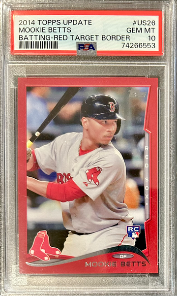 2014 Topps Update Mookie Betts Rare Target Update PSA 10 - Great Price!!