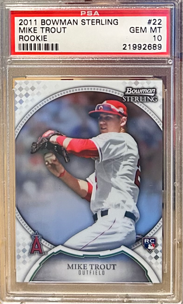 2011 Rare Bowman Sterling Mike Trout Rookie Card