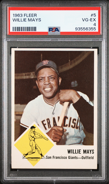 1963 Fleer Willie Mays PSA 4 