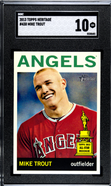 2013 Topps Heritage Mike Trout SGC 10