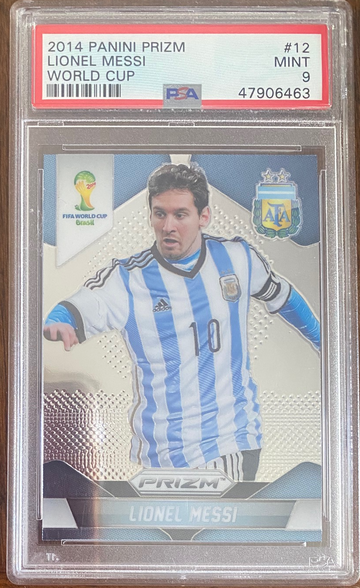 PSA 9 - 2014 Panini Prizm World Cup Soccer #12 Lionel Messi Argentina