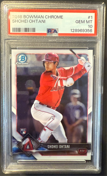 2018 Bowman Chrome Shohei Ohtani RC Rookie PSA 10