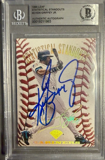1996 LEAF STATISTICAL STANDOUTKEN GRIFFEY JR. AUTO AUTOGRAPH BGS