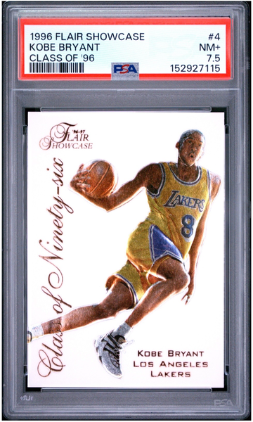 1996 FLAIR CLASS OF 96 KOBE BRYANT ROOKIE RC PSA 7.5 FRESH GRADE UNDER GRADED L@@K