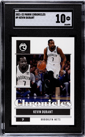 2021-22 Panini Chronicles #9 Kevin Durant - Graded SGC 10 GM Gem Mint Basketball Cars