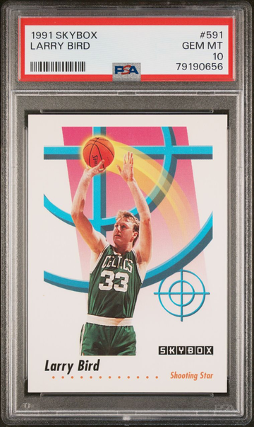 1991 Skybox Larry Bird Shooting Star #591 - Graded PSA 10 Gem MT.  Basketball ☘️