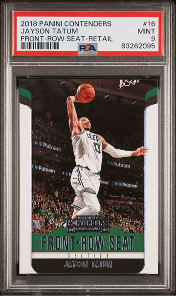 2018 Panini Contenders Front Row Seat Jayson Tatum #16 - Graded PSA 9 Mint Boston Celtics Card