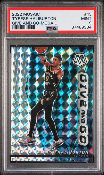 2022 Mosaic Tyrese Haliburton Give and Go Mosaic Prizm #13 GRADED -> PSA 9 Mint 