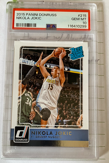 2015 Panini Donruss #215 Nikola Jokic Denver Nuggets RC Rookie PSA 10 GEM MINT