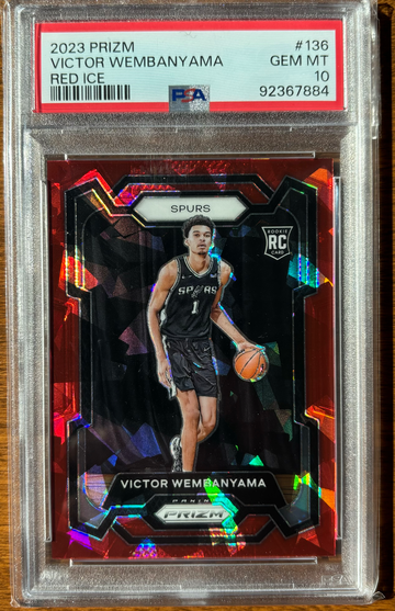 2023 Prizm Victor Wembanyama Red Ice PSA 10