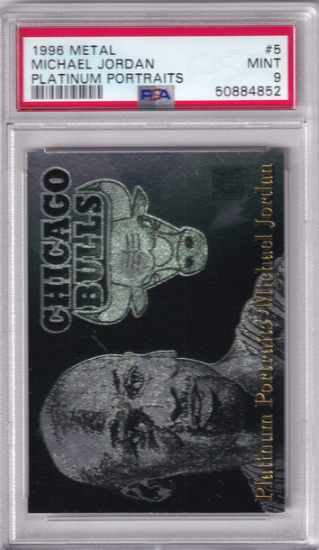 1996 Fleer Platinum Portraits Michael Jordan PSA 9