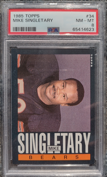1985 Topps Mike Singletary #34 PSA 8