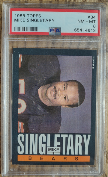 1985 Topps Mike Singletary PSA 8