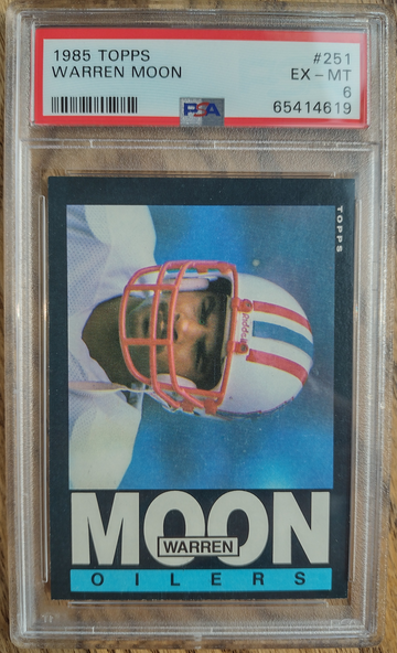 1985 Topps Warren Moon PSA 6