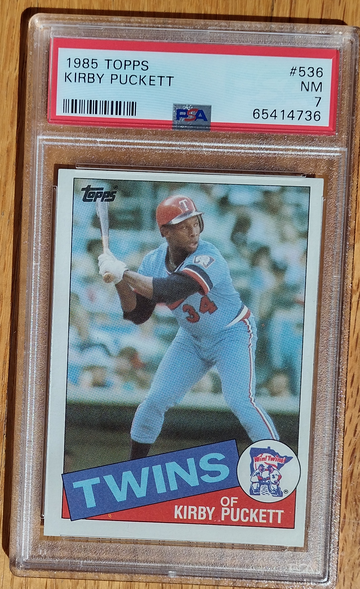 1985 Topps Kirby Puckett PSA 7