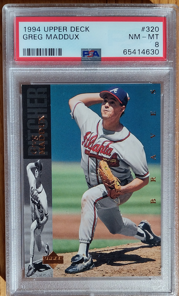 1994 Upper Deck Greg Maddux PSA 8