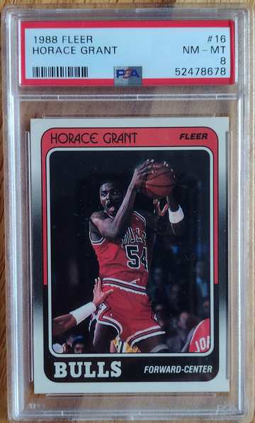 1988 Fleer #16 Horace Grant PSA 8