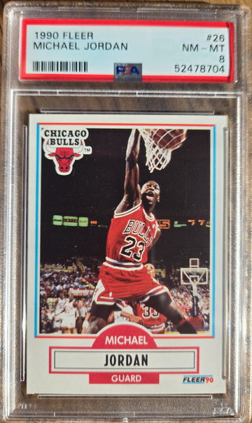 1990 Fleer #26 Michael Jordan PSA 8