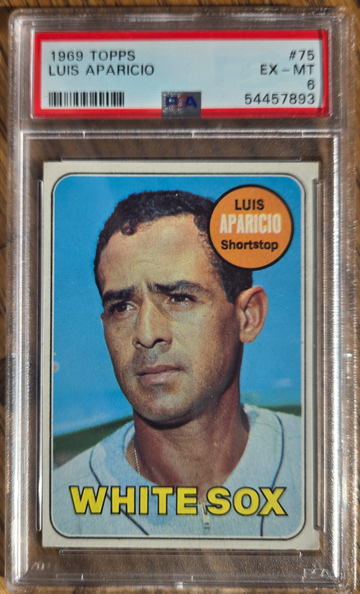 1969 Topps Luis Aparicio PSA 6