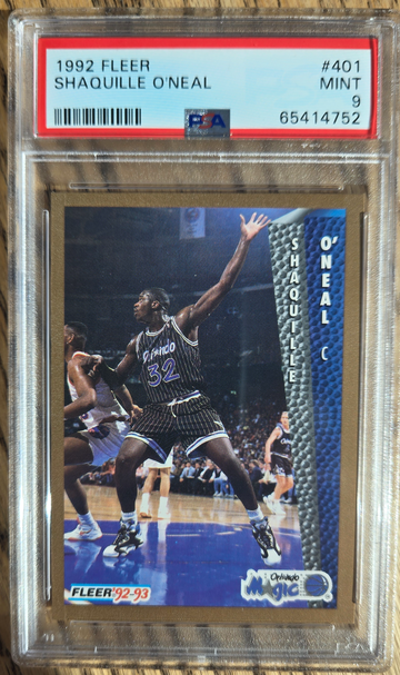 1992 Fleer Shaquille O'Neal PSA 9