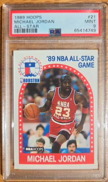 1989 Hopps Michael Jordan All-Star #21 PSA 9