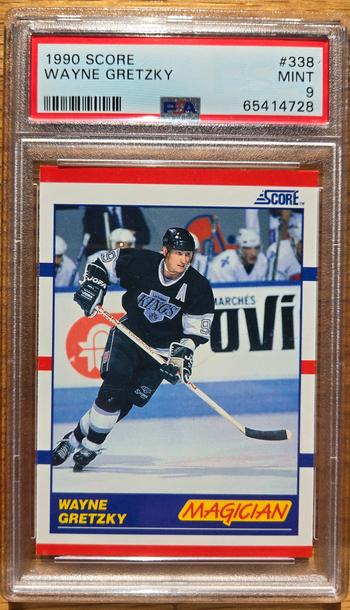 1990 Score Wayne Gretzky #338 PSA 9