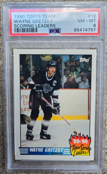 1990 Topps #12 Wayne Gretzky PSA 8