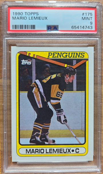 1990 Topps #175 Mario Lemieux PSA 9