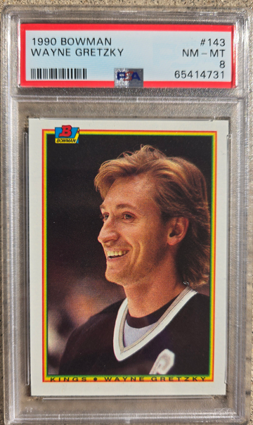1990 Bowman Wayne Gretzky PSA 8