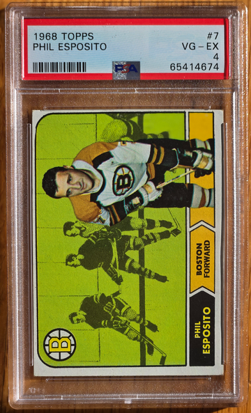 1968 Topps Phil Esposito PSA 4