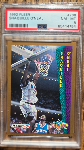 1992 Fleer Shaquille O'Neal PSA 8 #298