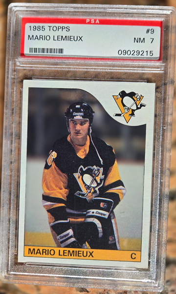 1985 Topps Mario Lemieux PSA 7