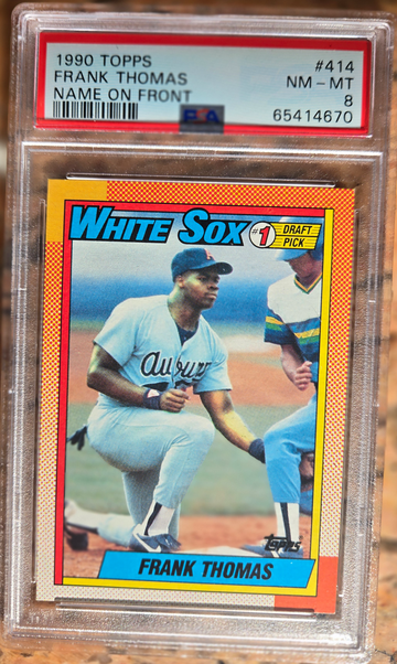 1990 Topps Frank Thomas PSA 8