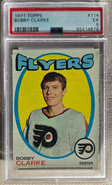 1971 Topps Bobby Clarke PSA5