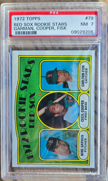 1972 Topps Carlton Fisk PSA 7 #79
