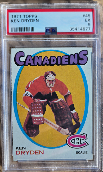 1971 Topps Ken Dryden PSA 5