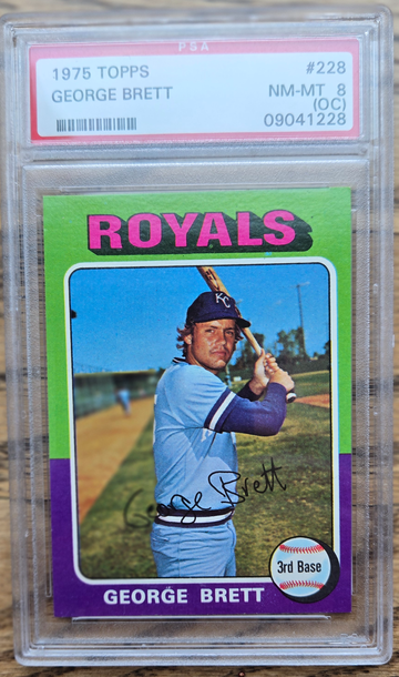 1975 Topps George Brett PSA 8 (OC)