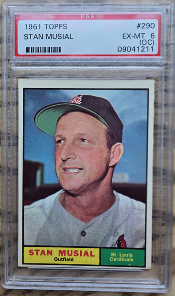 1961 Topps Stan Musial PSA 6 (OC)