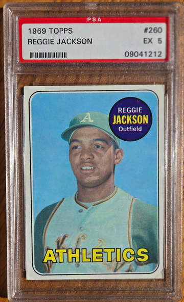 1969 Topps Reggie Jackson PSA 5