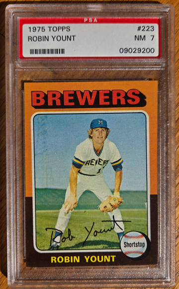 1975 Topps 223 Robin Yount PSA 7